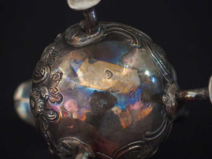 Pot à lait en argent étranger. Poids : 118 g