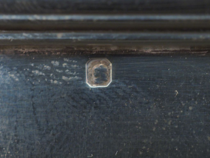 Service à café et à thé quatre pièces en argent poinçon Minerve, manch