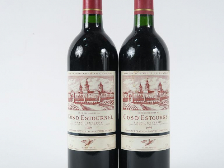 2 BOUTEILLES CHÂTEAU COS D'ESTOURNEL GCC ST ESTEPHE - 1989