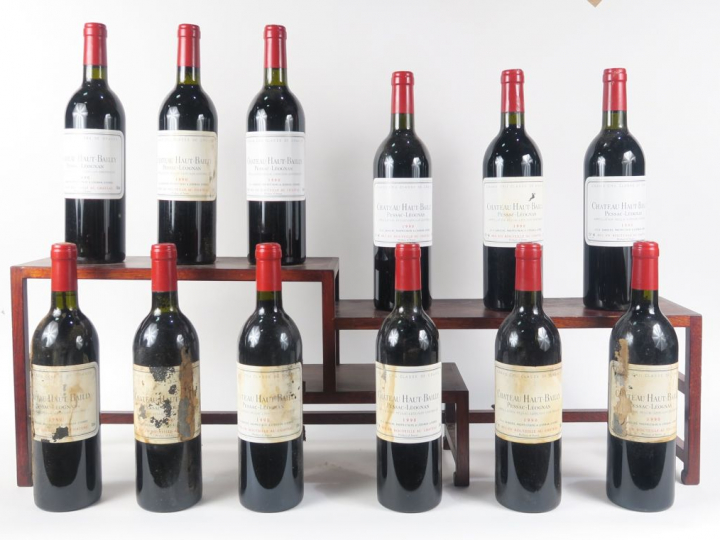12 BOUTEILLES CHÂTEAU HAUT BAILLY GCC GRAVES - 1990 - CBO - DE BG à BG