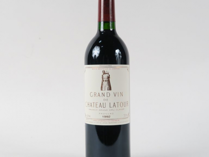 1 BOUTEILLE CHÂTEAU LATOUR 1er GCC PAUILLAC - 1992 - BG+