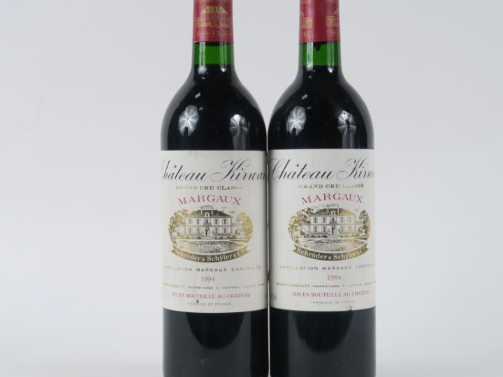 2 BOUTEILLES CHÂTEAU KIRWAN GCC MARGAUX - 1994