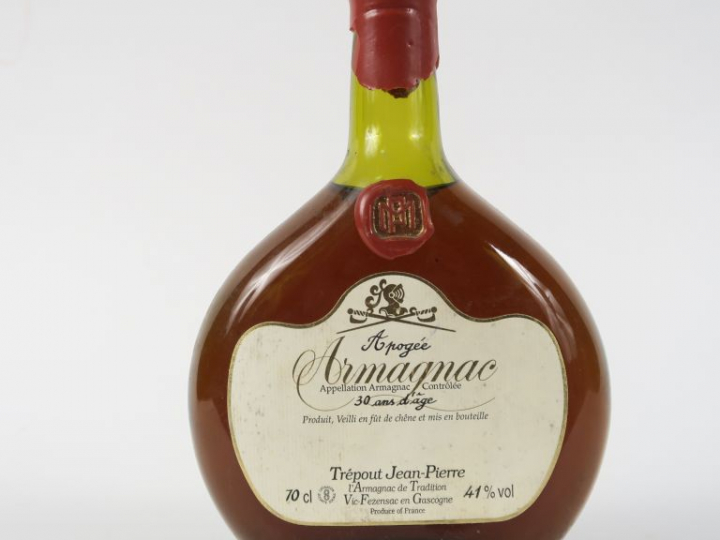 1 BOUTEILLE ARMAGNAC 30 ANS D'ÂGE TREPOUT 41°