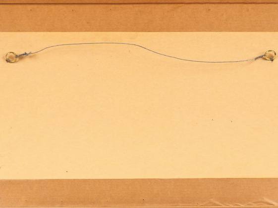 TU DUYEN "retour des champs" Aquarelle sur soie, signée en bas à gauch