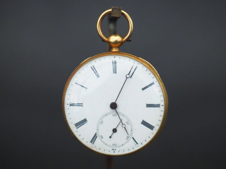 Montre de gousset en or. Poids tel : 63,34 g