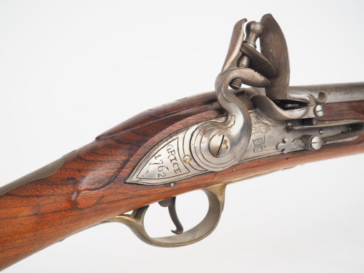 Réplique italienne en calibre 75 par PEDERSOLI d'une carabine à silex 