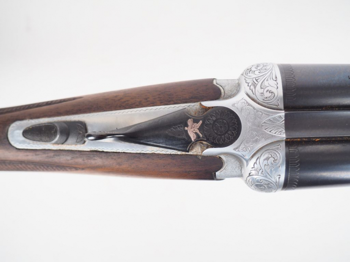 Fusil de chasse juxtaposé calibre 20/76 numéro A40693A à éjecteurs mod
