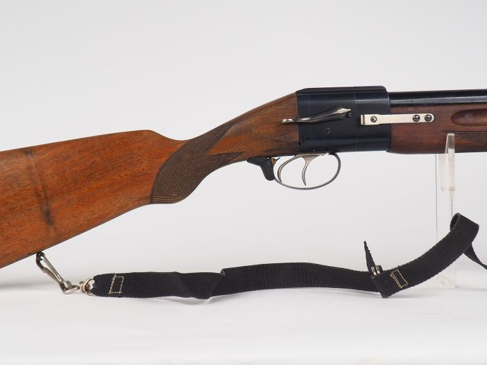 Fusil superposé stéphanois en calibre 12/70 Baby-Bretton, bascule et c