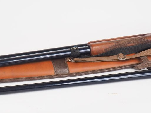 Fusil superposé stéphanois en calibre 12/70 Baby-Bretton, bascule et c