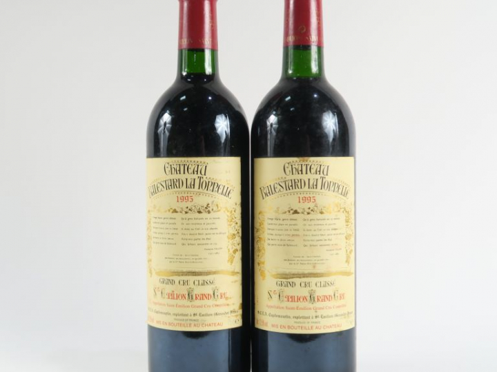 2 BOUTEILLE CHÂTEAU BALESTARD LA TONNELLE GC ST EMILION - 1995 - BG