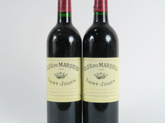 Vente aux enchères 2 BOUTEILLES CLOS DU MARQUIS ST JULIEN - 1995