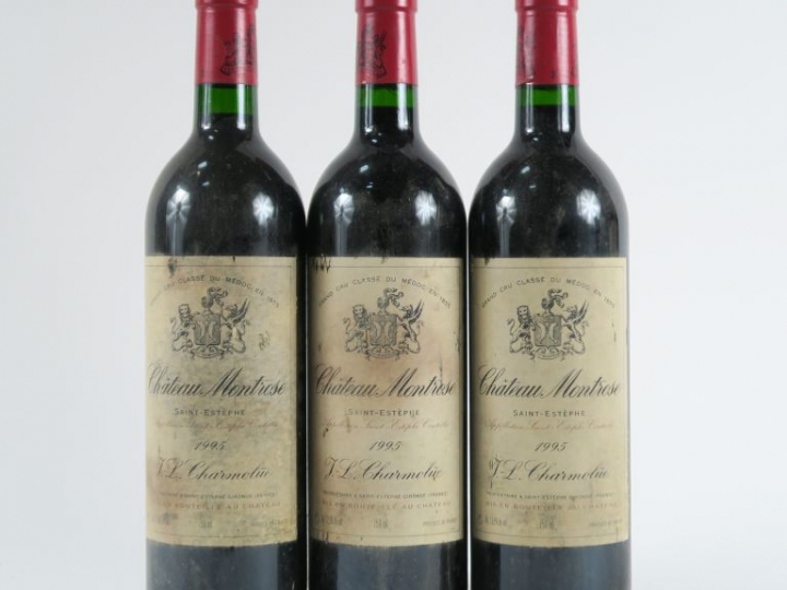 3 BOUTEILLES CHÂTEAU MONTROSE GCC ST ESTEPHE - 1995 - ELF