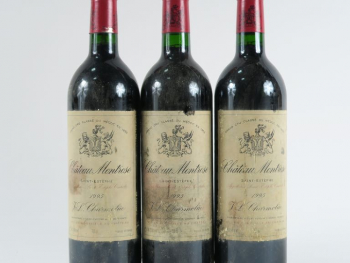 3 BOUTEILLES CHÂTEAU MONTROSE GCC ST ESTEPHE - 1995 - ELF