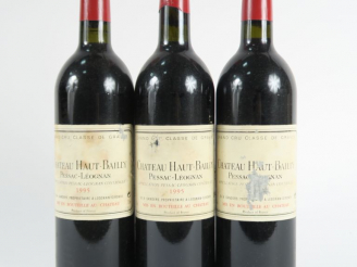 Vente aux enchères 3 BOUTEILLES CHÂTEAU HAUT BAILLY GCC GRAVES - 1995 - BG/ELA