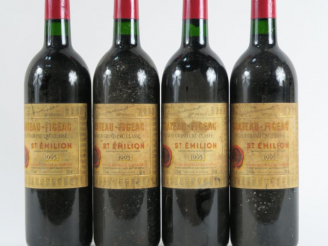 Vente aux enchères 4 BOUTEILLES CHÂTEAU FIGEAC 1er GCC ST EMILION - 1995 - EF