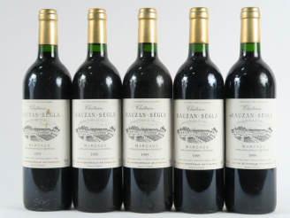 Vente aux enchères 5 BOUTEILLES CHÂTEAU RAUZAN SEGLA GCC MARGAUX - 1995