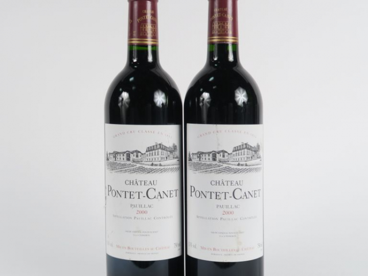2 BOUTEILLES CHÂTEAU PONTET CANET GCC PAUILLAC  - 2000