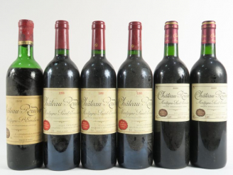 Vente aux enchères 6 BOUTEILLES CHÂTEAU ROUDIER MONTAGNE ST EMILION - (1 de 1970 BEP/3 de