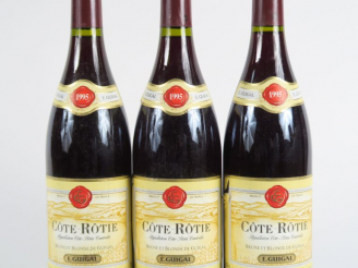 Vente aux enchères 3 BOUTEILLES CÔTE RÔTIE 'BRUNE ET BLONDE' E. GUIGAL - 1995