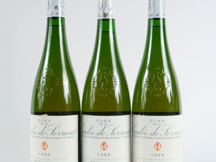 3 BOUTEILLES CLOS DE LA COULÉE DE SERRANT NICOLAS JOLY - 1999