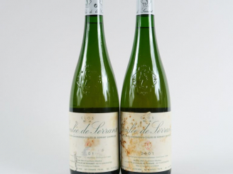 Vente aux enchères 2 BOUTEILLES CLOS DE LA COULÉE DE SERRANT NICOLAS JOLY - 2001