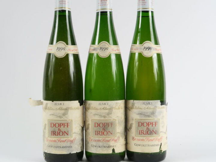 3 BOUTEILLES GEWURZTRAMINER DOPFF   IRION - 1996