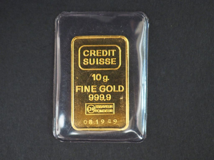 	Lingotin or 10 g. Numéroté 081949. FRAIS ACHETEUR 10% TTC