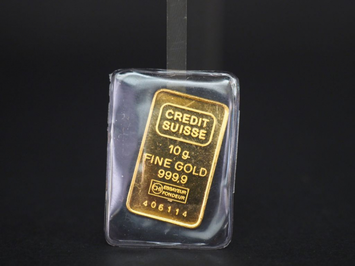 Lingotin or 10 g. Numéroté 406114.  FRAIS ACHETEUR 10% TTC