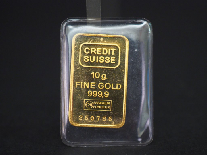 Lingotin or 10 g.  Numéroté 260786. FRAIS ACHETEUR 10% TTC