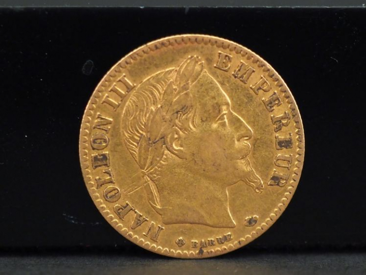 Pièce de 10 francs or, 1866-HB.  FRAIS ACHETEUR 10% TTC