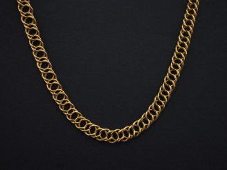 Vente aux enchères 	Elément de chaine en or jaune. Poids. 11,55 g