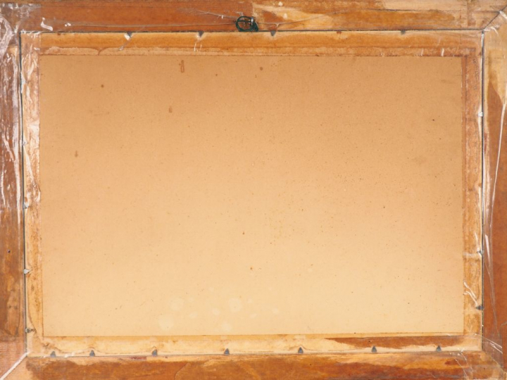 Ecole persane. "La vie à la cour". Peinture. Dim. à vue : 22,7 x 37 cm