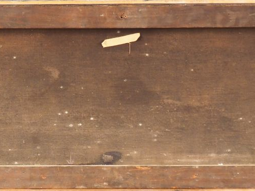 Ecole italienne XIXème. "Paysage d'Italie". Huile sur toile. Dim. 37 x