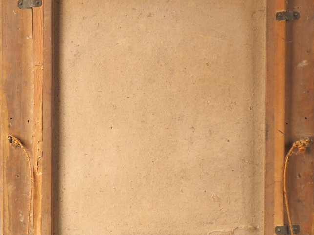 Ecole française XIXème. "Portrait d'une élégante à la robe verte". Pas