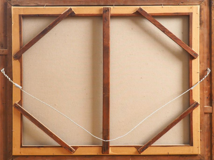 F. BIZARD.  "nature morte au gibier" Huile sur toile signée à gauche e