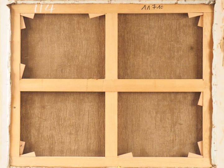 Edouard DURANTON. "Nature morte au bouquet de magniolias". Huile sur t