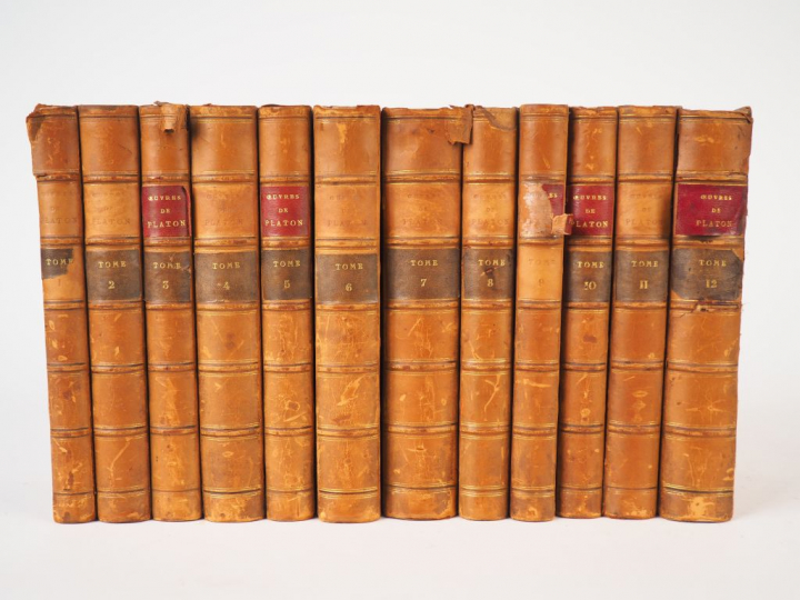 PLATON. Œuvres, traduites par Victor Cousin. Paris, Rey et Belhatte, B