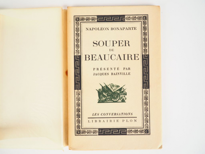 [BAINVILLE] NAPOLEON BONAPARTE. Souper de Beaucaire, présenté par Jacq