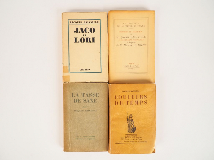 BAINVILLE (Jacques). Couleurs du temps. Versailles, Biblio. Des Œuvres