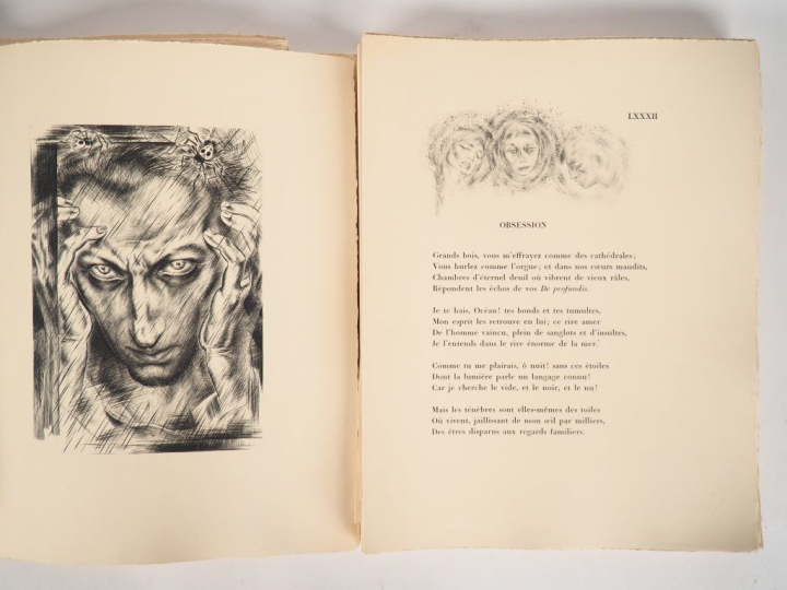 BAUDELAIRE (Charles). Les Fleurs du Mal. Burins de Paul LEMAGNY. Les B