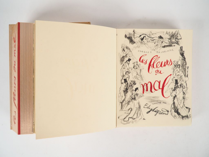 BAUDELAIRE (Charles). Les Fleurs du Mal. Illustré par Edy Legrand. Cas