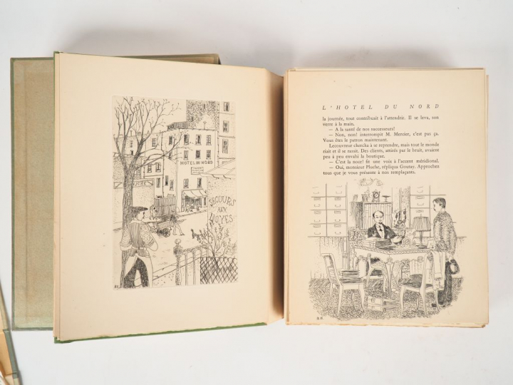 DABIT (Eugène). L'Hôtel du Nord. Illustré de 56 eaux-fortes par Rémy H