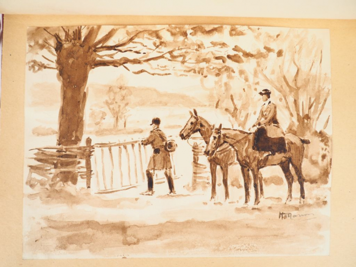 DOYEN (Henri). A cor et à cri. Illustrations de Henri MARION. Tours, A