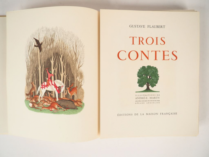 FLAUBERT (Gustave). Trois contes. Illustrations de André E. MARTY grav