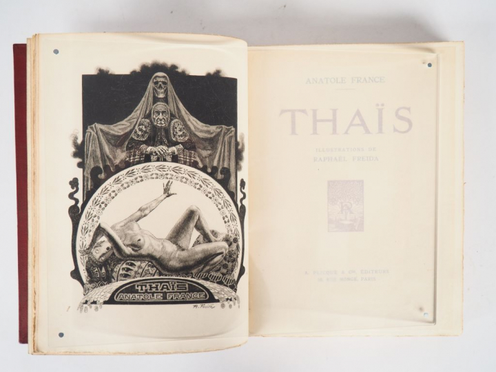 FRANCE (Anatole). Thaïs. Illustrations de Raphaël FREIDA. Paris, Plicq