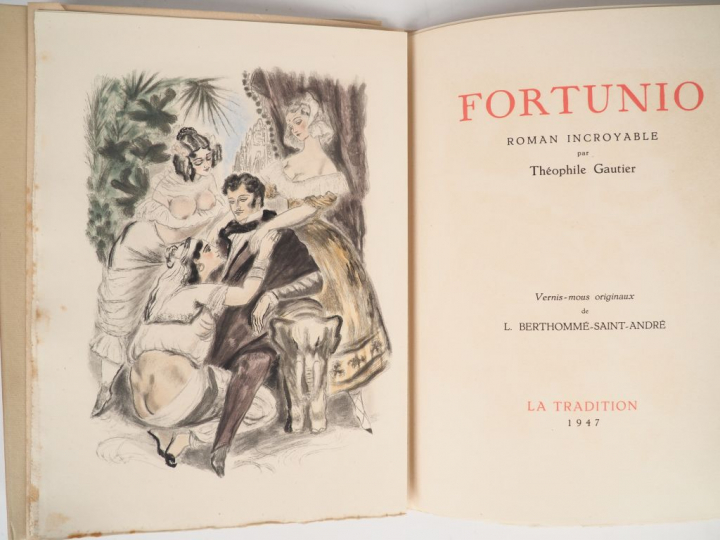 GAUTIER (Théophile). Fortunio. Roman incroyable. Vernis mous originaux