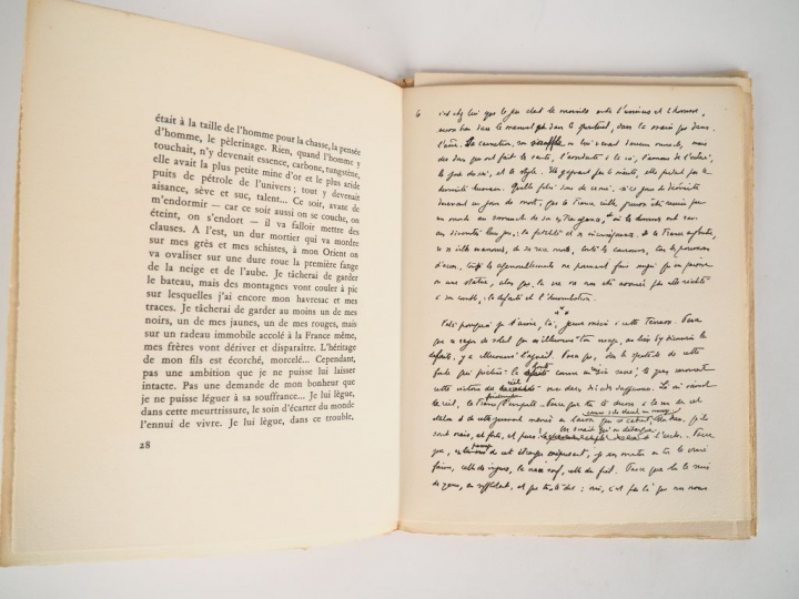 GIRAUDOUX (Jean). Armistice à Bordeaux. Monaco, Editions du Rocher 194