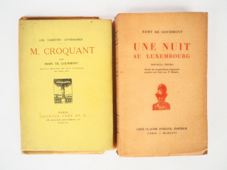 Vente aux enchères GOURMONT (Rémy de). M. Croquant. Edition ornée d'un portrait et de des