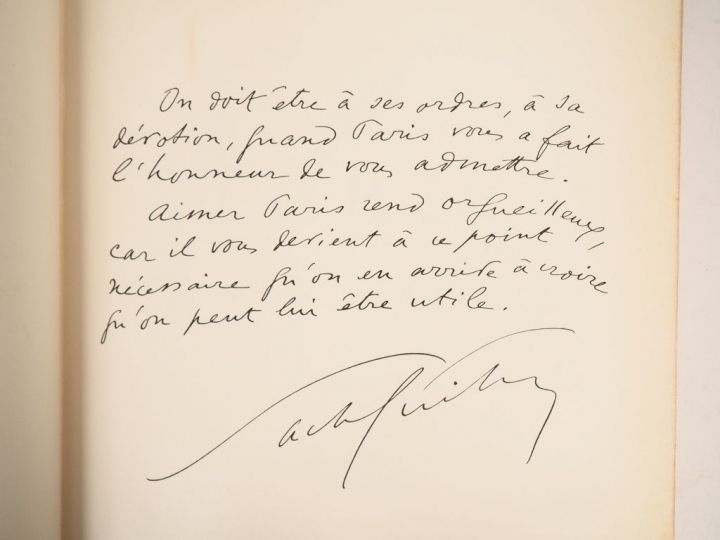 GUITRY (Sacha). Si Paris nous était conté.. Paris, Raoul Solar 1956. g