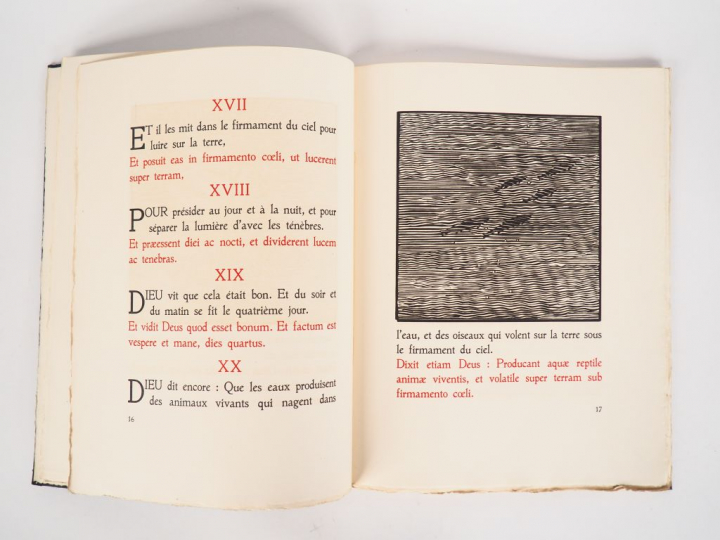 LA GENESE. Liber Genesis. Cap. Primum secondum et tertium. Texte de la